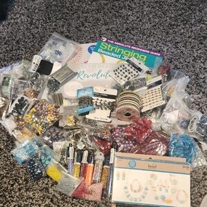 Bulk Beads, Chain, Books Jewelry